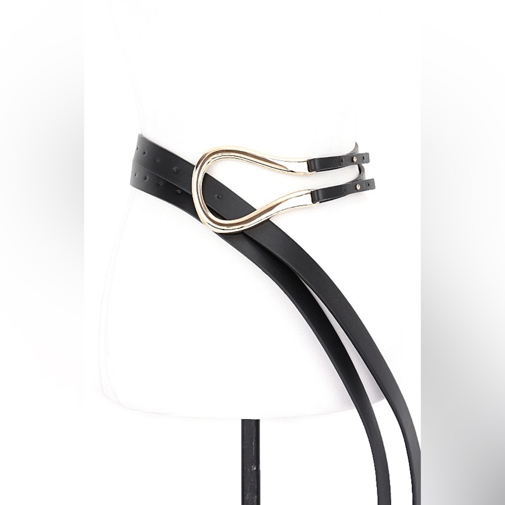 Vegan Leather Waist Statement Belt